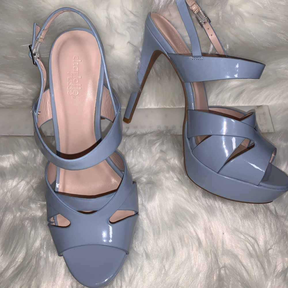 Women’s 5 inch high heel sandal.